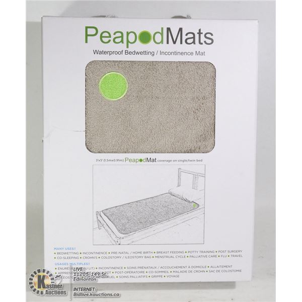PEAPODMATS WATERPROOF / BEDWETTING /