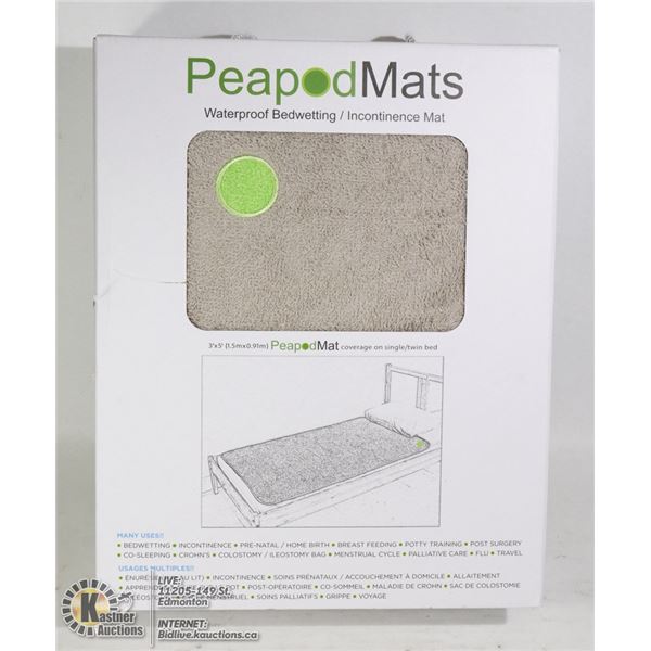 PEAPODMATS WATERPROOF / BEDWETTING /