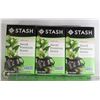 Image 1 : THREE BOXES STASH DECAFE PREMIUM GREEN TEA