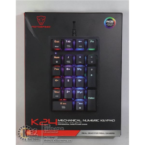 MOTOSPEED K24 RGB MECHANICAL NUMERIC KEYPAD