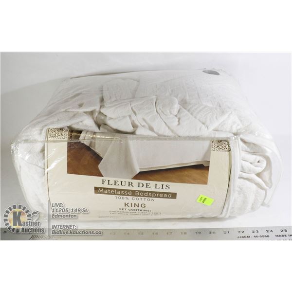 100% COTTON KING BEDSPREAD SET
