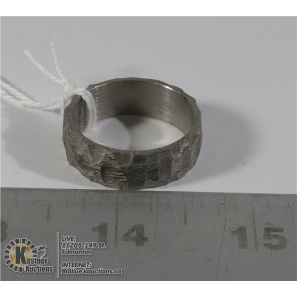DAMACUS - HAND MADE STEEL RING- NEW (21)
