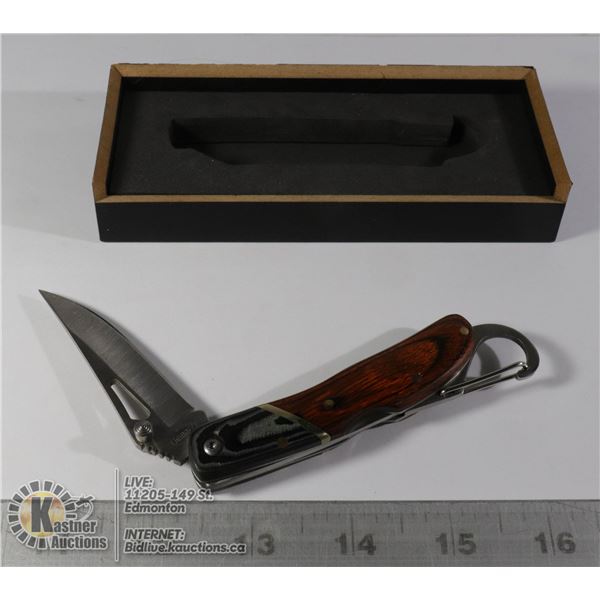 VINTAGE ROSTFREI AUSTRIA POCKET KNIFE IN WOOD BOX