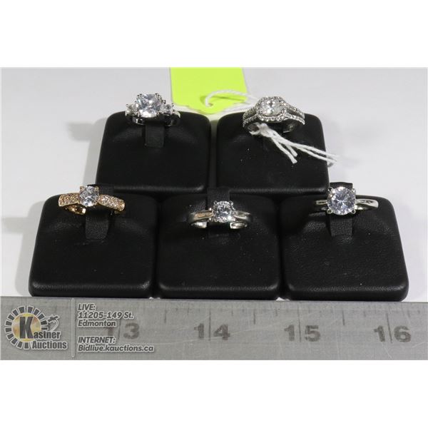 LADIES RINGS SET OF 5 (8)