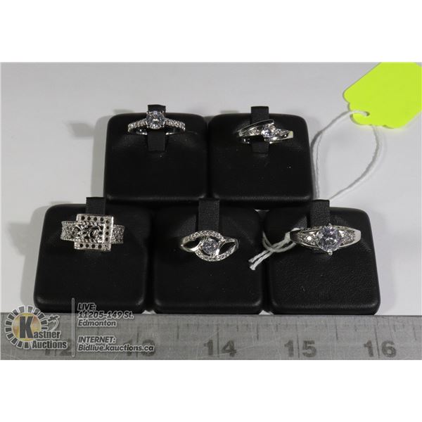 LADIES RINGS SET OF 5 (5)