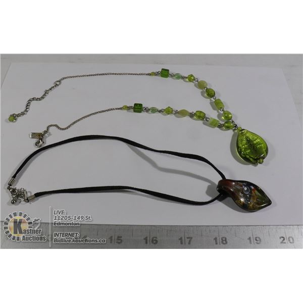 ART GLASS NECKLACES