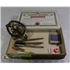 Image 1 : VINTAGE CIGAR BOX VINTAGE PENS TIN HORSHOE & MORE