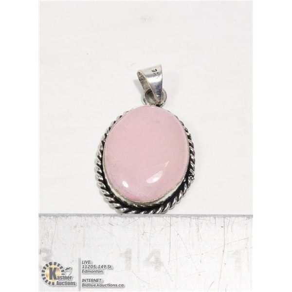 #226-PINK ROSE QUARTZ PENDANT