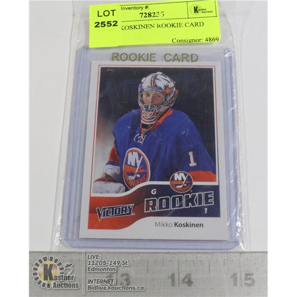 MIKKO KOSKINEN ROOKIE CARD