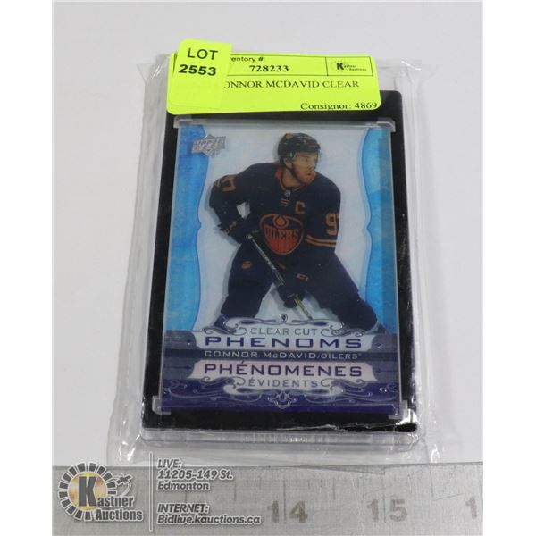 2020-21 CONNOR MCDAVID CLEAR CUT