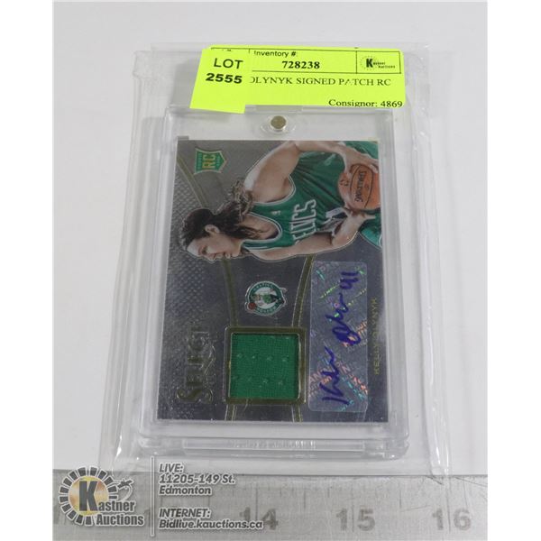 KELLY OLYNYK SIGNED PATCH RC