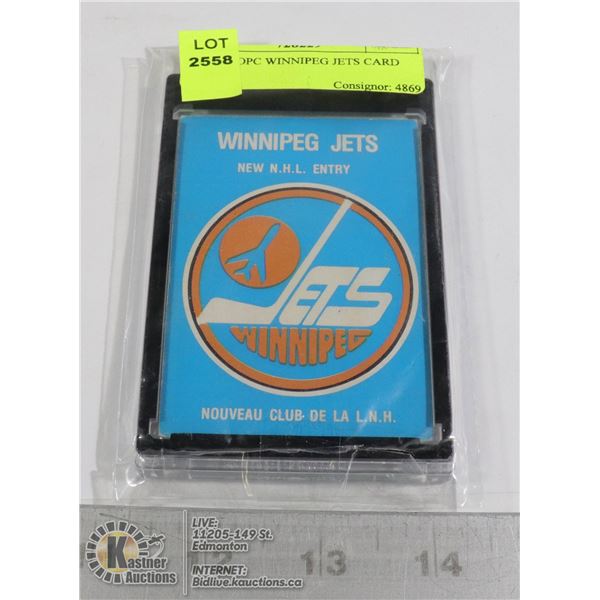1979-80 OPC WINNIPEG JETS CARD