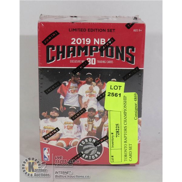 TORONTO RAPTORS CHAMPIONSHIP CARD SET