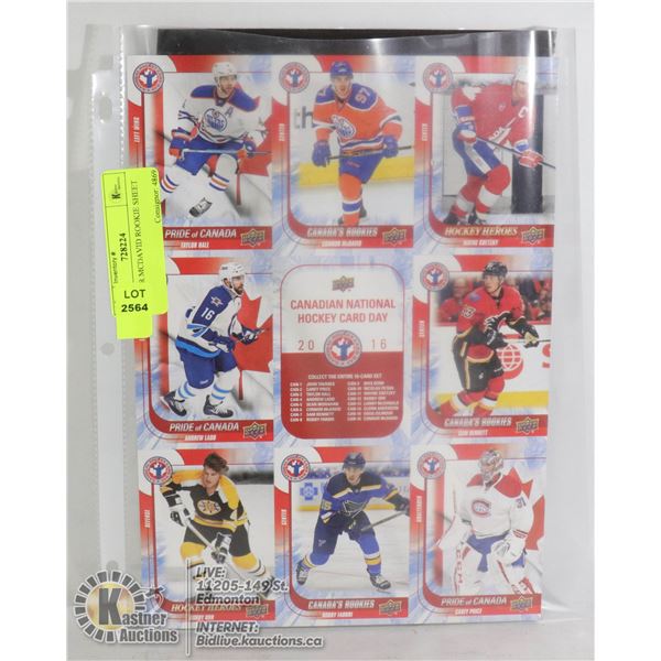 CONNOR MCDAVID ROOKIE SHEET