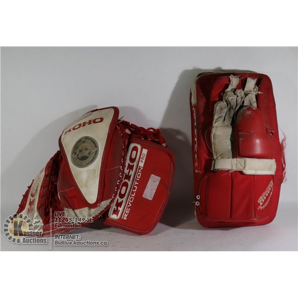 KOHO EVOLUTION PROFESSIONAL SIZE GOALIE GLOVES