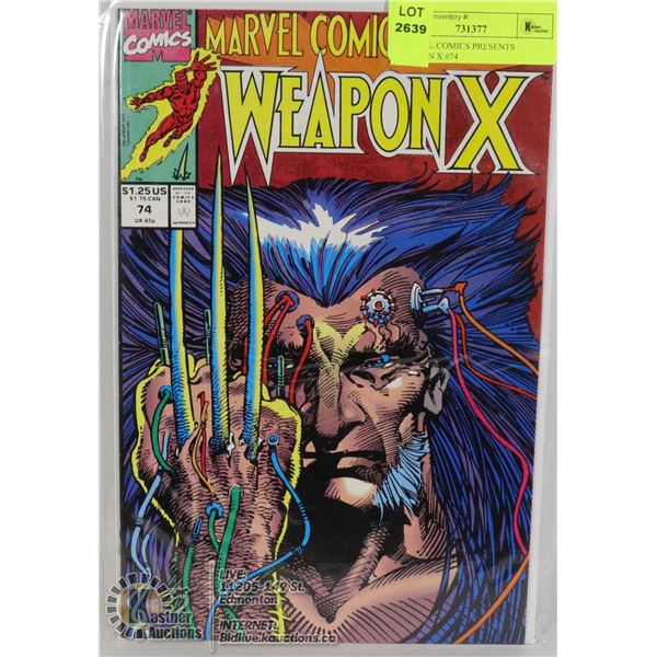 MARVEL COMICS PRESENTS WEAPON X #74