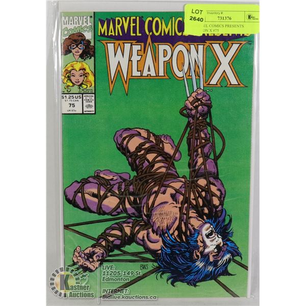MARVEL COMICS PRESENTS WEAPON X #75