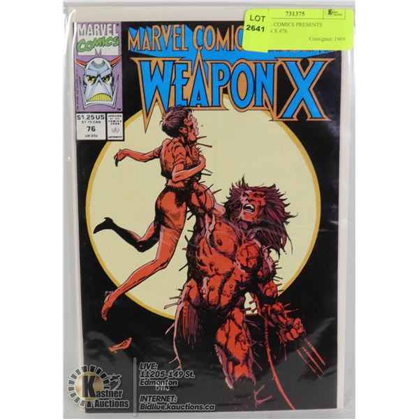 MARVEL COMICS PRESENTS WEAPON X #76