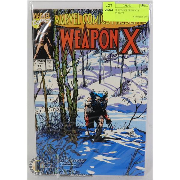 MARVEL COMICS PRESENTS WEAPON X #77