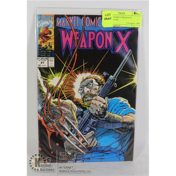 MARVEL COMICS PRESENTS WEAPON X #81