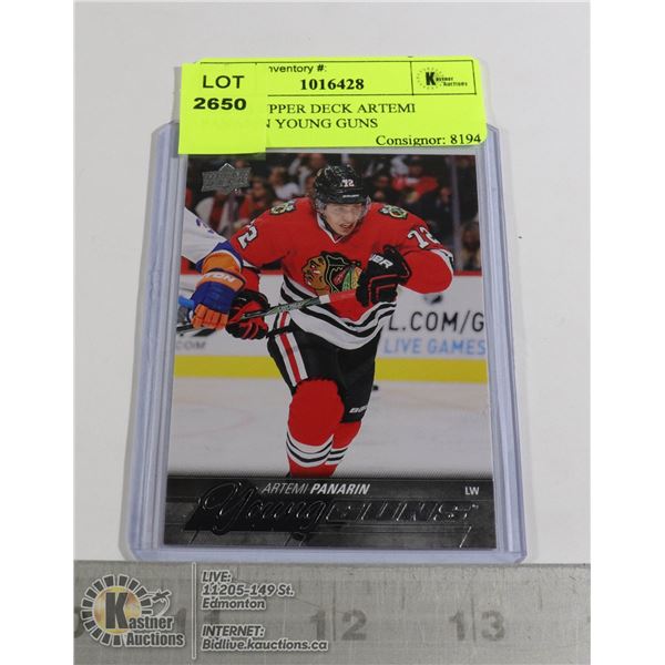 2015-16 UPPER DECK ARTEMI PANARIN YOUNG GUNS