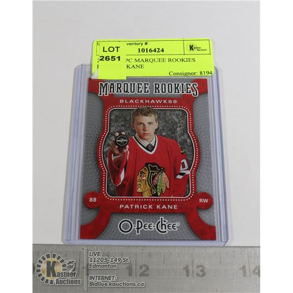 2007-08 OPC MARQUEE ROOKIES PATRICK KANE