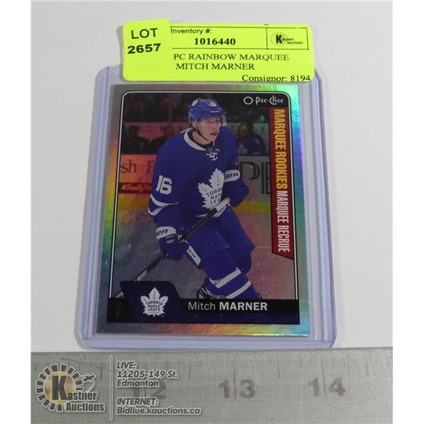 2016-17 OPC RAINBOW MARQUEE ROOKIES MITCH MARNER