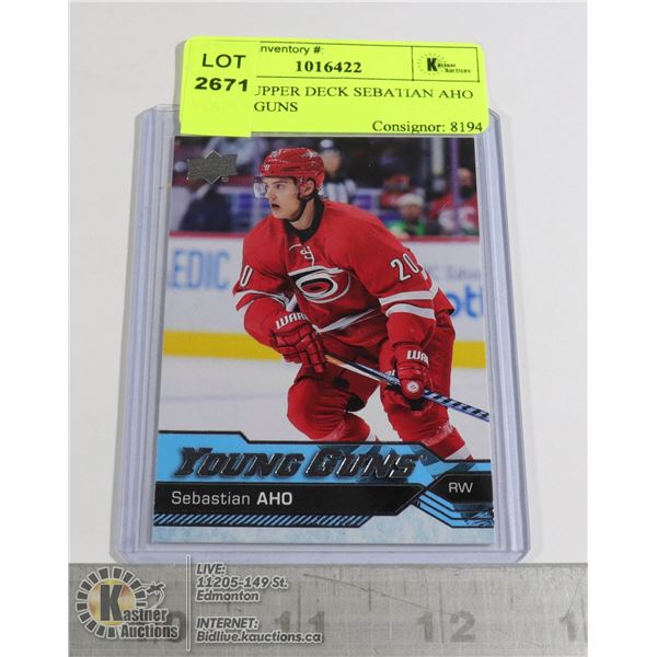 2016-17 UPPER DECK SEBATIAN AHO YOUNG GUNS