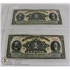 Image 1 : 2 SEQUENTIAL 1913 SONORA MEXICO 1 PESO NOTES