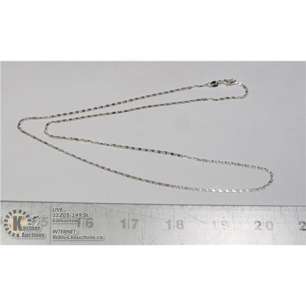 925 STERLING SILVER FLAT BOX STYLE CHAIN