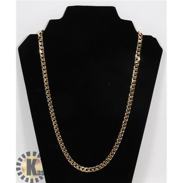 NEW UNISEX 24" GOLD PLATED CHAIN