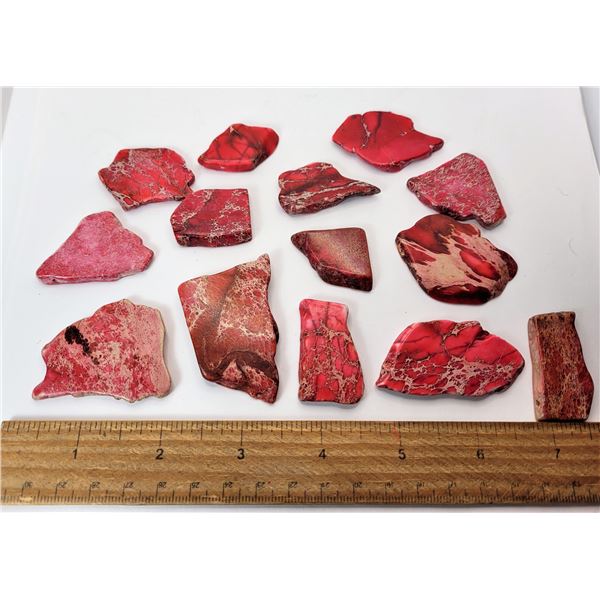 17)  LOT OF 115.9 GRAMS OF RD/PINK IMPERIAL