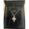 Image 1 : .925 SILVER CHAIN WITH CZ PENDANT