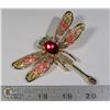 Image 1 : DRAGONFLY RHINESTONE BROOCH