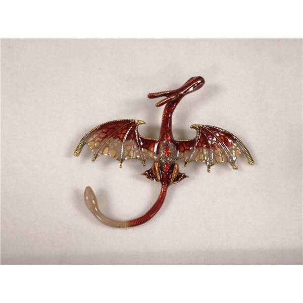 RED DRAGON BROOCH