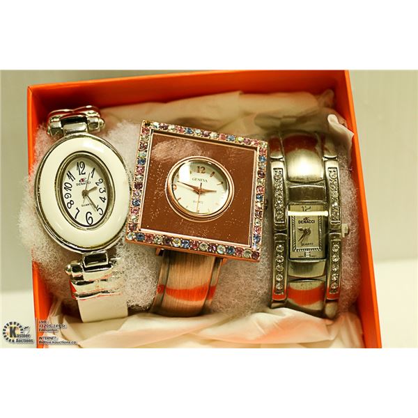 SET OF 3 NEW FASHION WATCHES