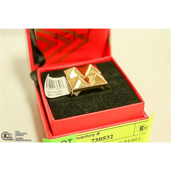 NEW WATERFORD GOLD REBEL ELLA RING SIZE 6.5