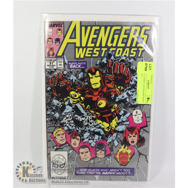 MARVEL COMICS AVENGERS WEST COAST #51