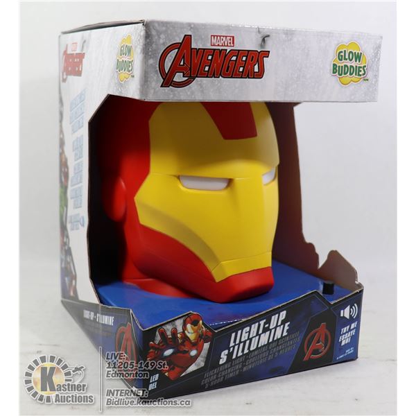 NEW MARVEL AVENGERS LIGHT UP LED IRON MAN GLOW