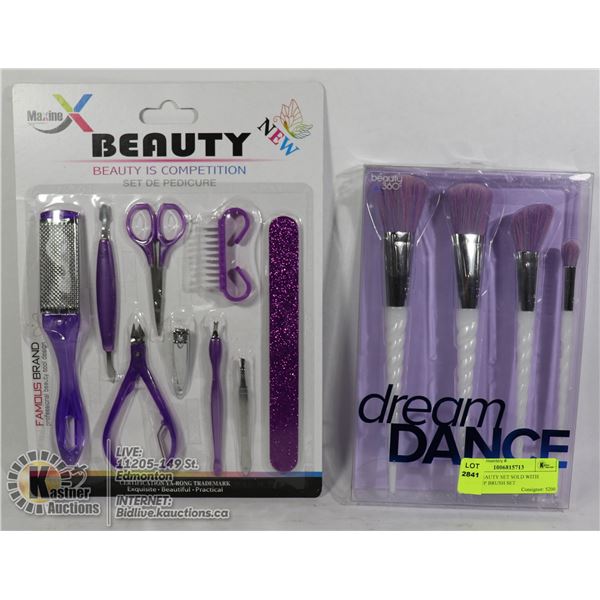 NEW BEAUTY SET SOLD WITH MAKEUP BRUSH SET