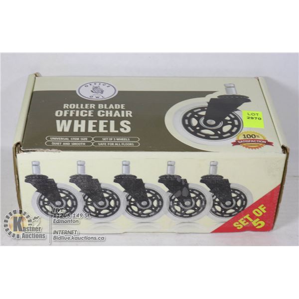 ROLLER BLADE OFFICE CHAIR WHEELS