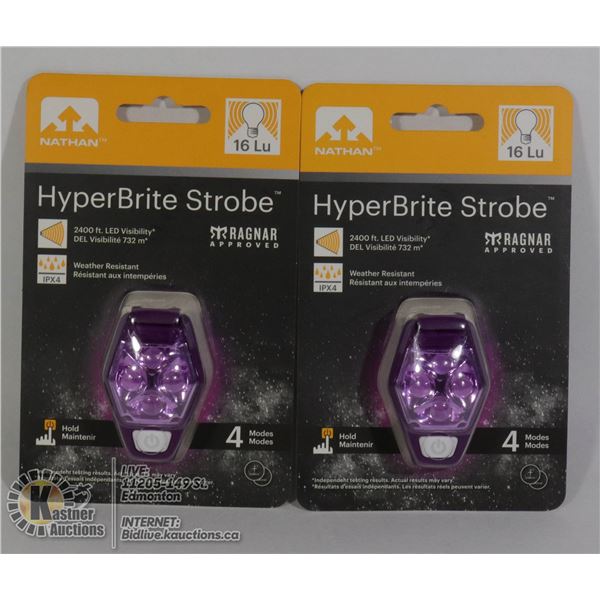 TWO NEW HYPER BRITE MINI STROBE LIGHT