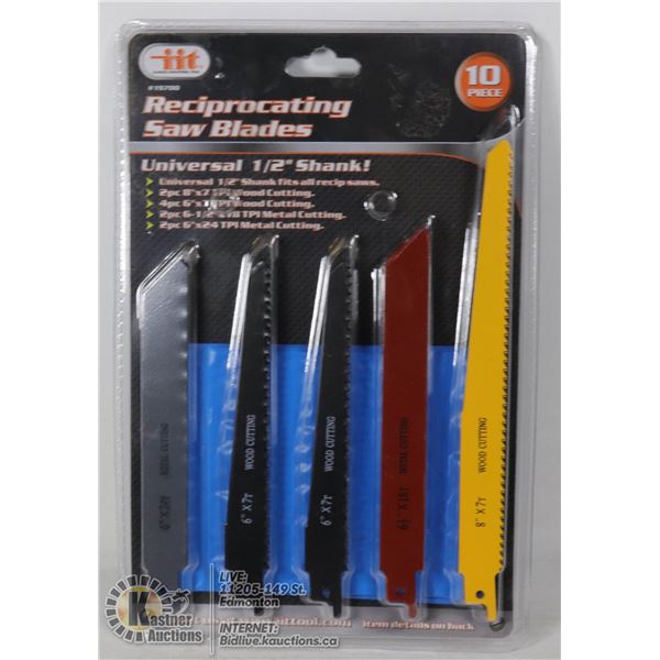 NEW 10PC RECIPROCATING SAW BLADE SET
