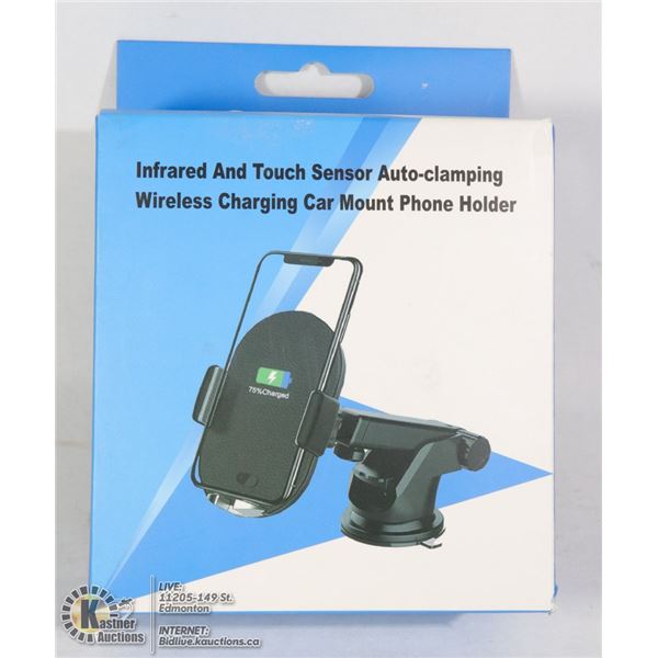 WIRELESS CHARING CAR MOUNT PHONE HOLDER