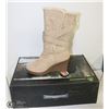 Image 1 : DAWGS WOMEN FASHION 11" WEDGE BUCKLE BOOTS NATURAL