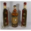 Image 1 : 3 FILLED VINTAGE HOME DECOR BOTTLES