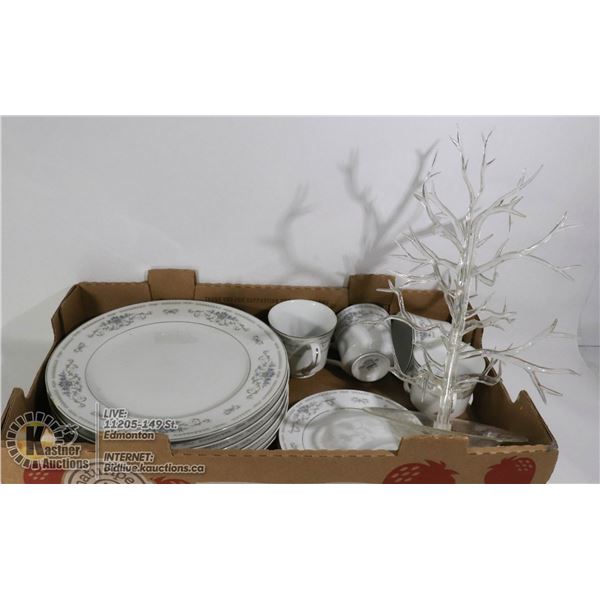 VINTAGE FINE CHINA "DIANA" PATTERN GUMBALL TREE