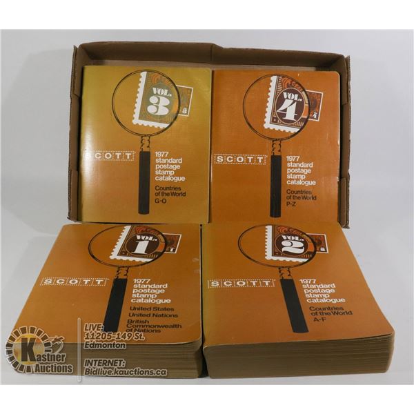 SCOTT STAMP CATALOGUES - VOLUME 1-4