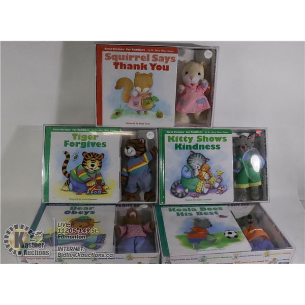 5 FIRST VIRTUES CHILDRENS GIFT SETS UNOPENED