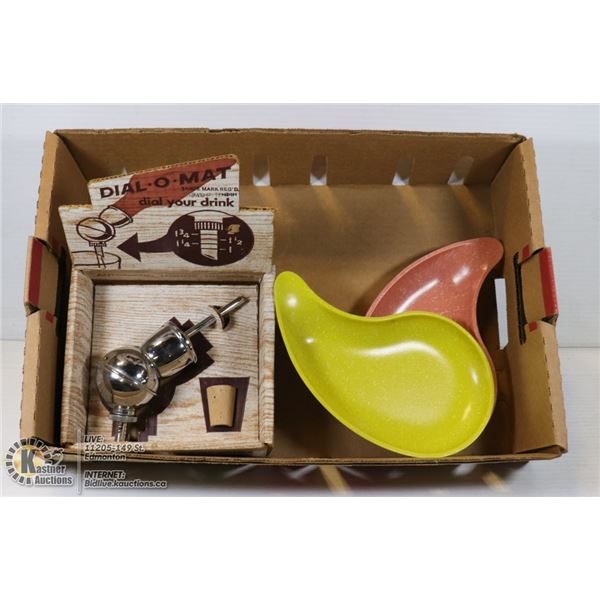 DIAL-O-MAT DIAL YOUR DRINK IN BOX & 2 1950'S